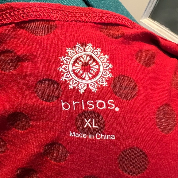 Brisas red polka dot muscle shirt - Picture 5 of 5